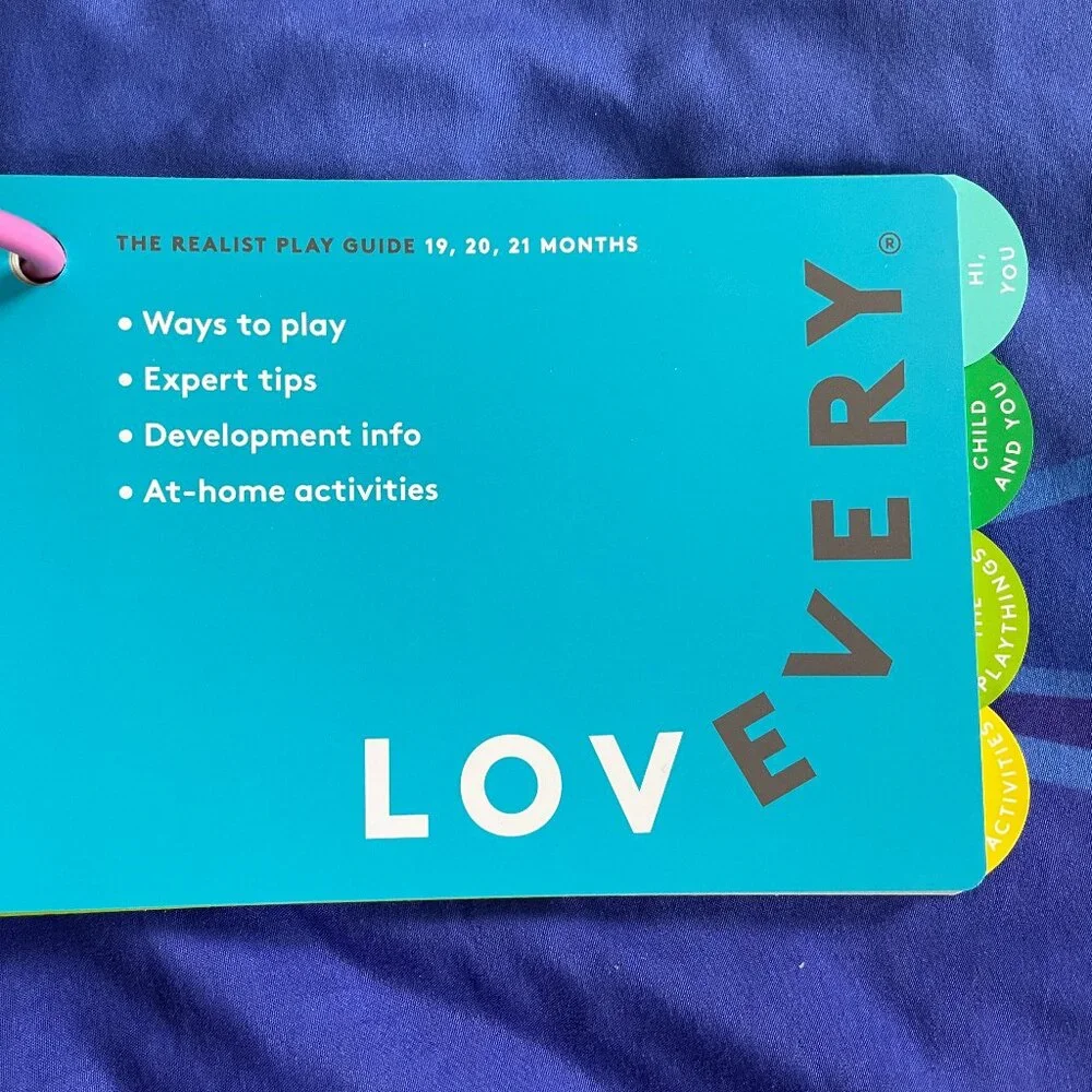 Lovevery Play Guide, The Realist Play Kit, 19, 20, & 21 Months